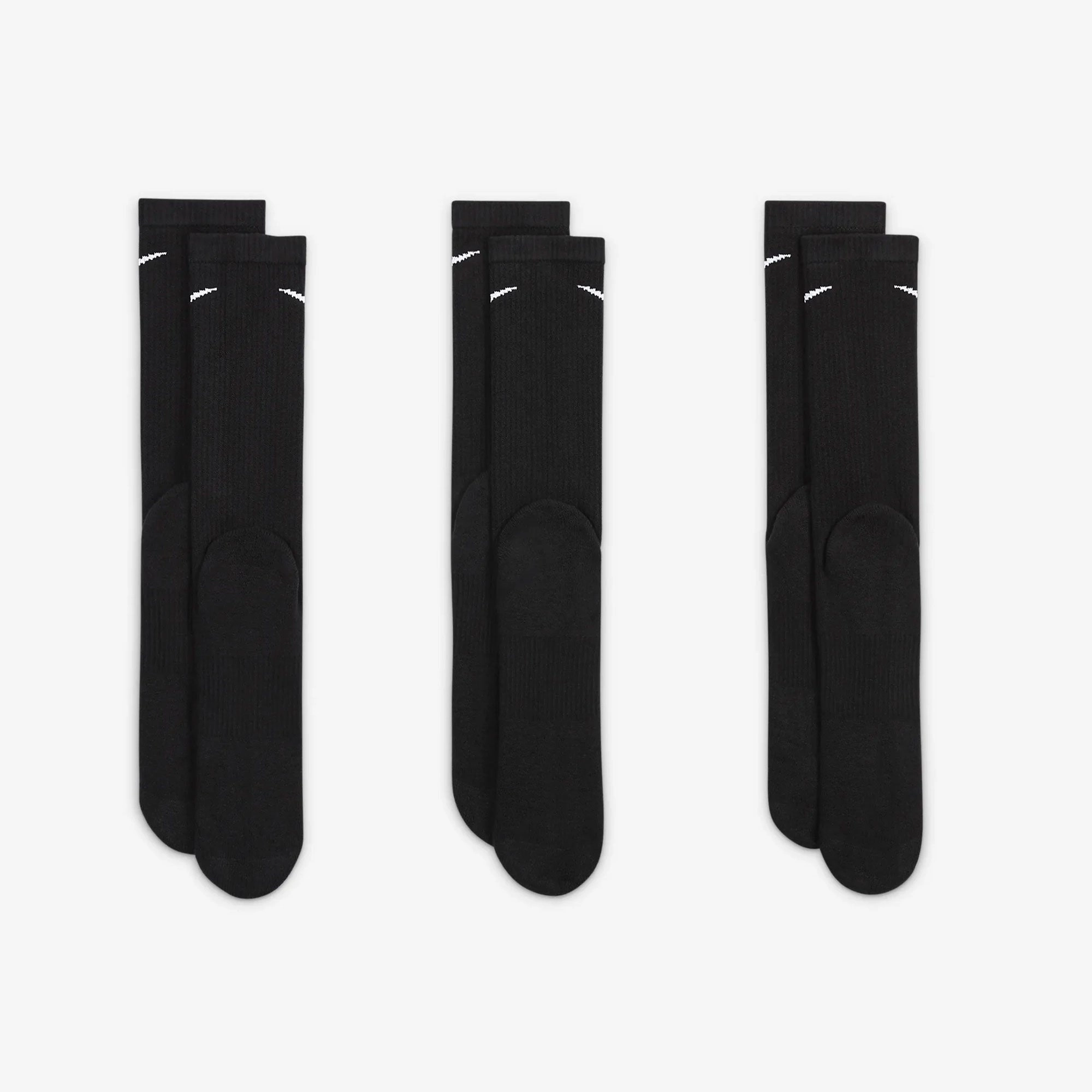 NIKE | EVERYDAY PLUS CUSHIONED { BLACK/WHITE