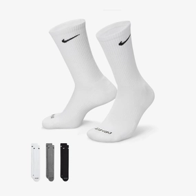 NIKE | EVERYDAY PLUS CUSHIONED TRAINING CREW SOCKS { MULTI-COLOR