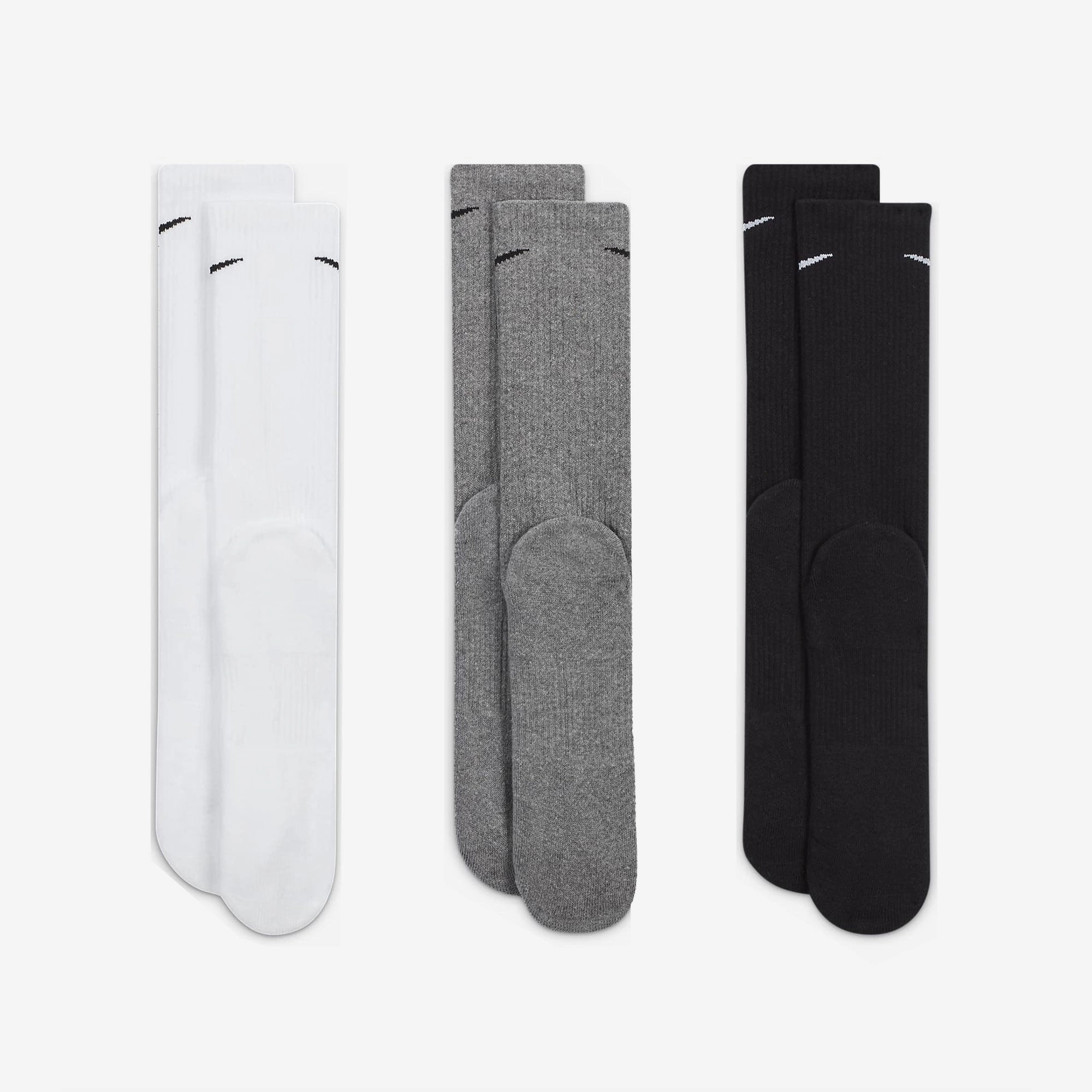 NIKE | EVERYDAY PLUS CUSHIONED TRAINING CREW SOCKS { MULTI-COLOR