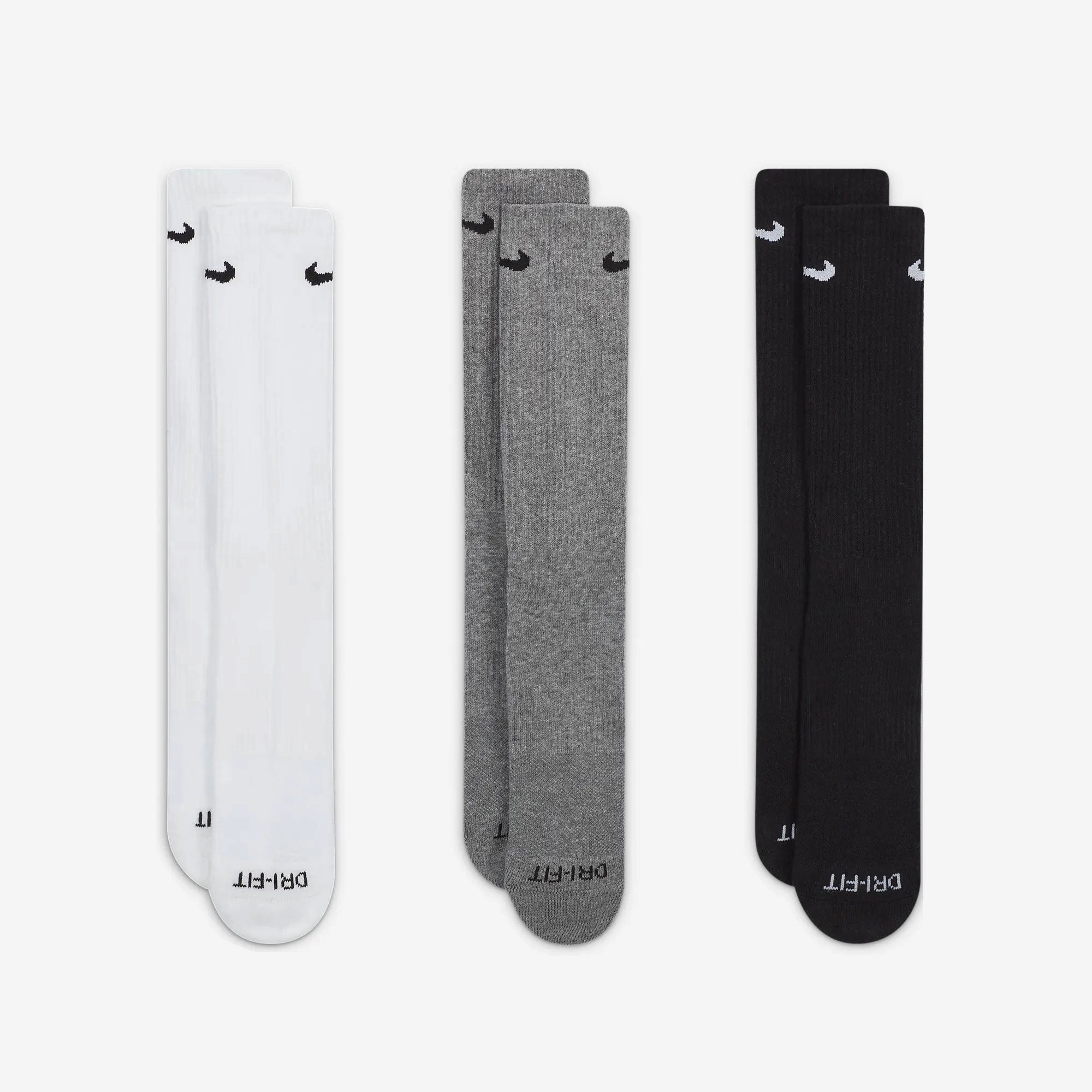 NIKE | EVERYDAY PLUS CUSHIONED TRAINING CREW SOCKS { MULTI-COLOR