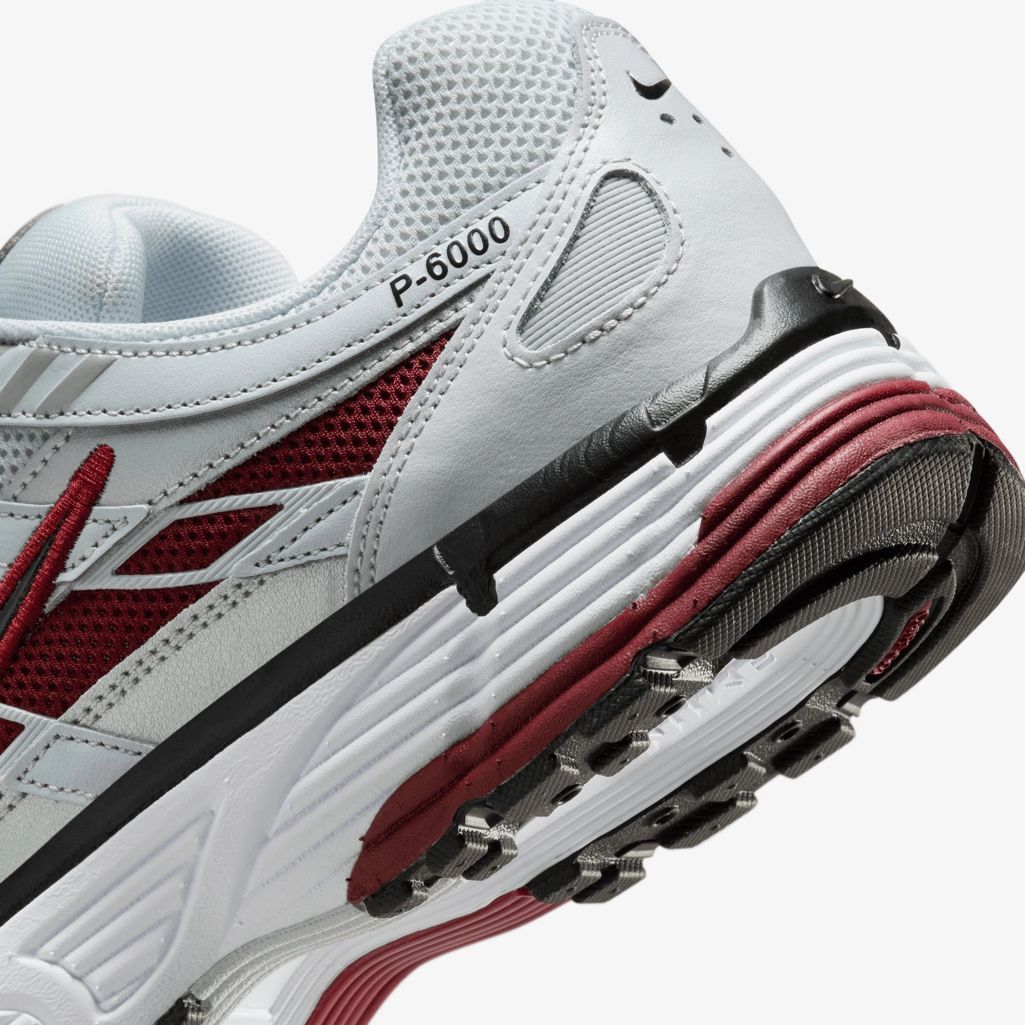 NIKE | P-6000 { PURE PLATINUM/DARK TEAM RED