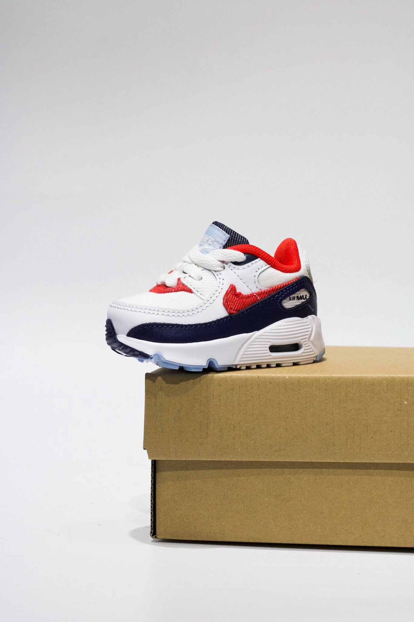 NIKE AIR MAX 90 (TD)  CHILE RED/MIDNIGHT NAVY
