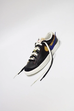 NIKE BLAZER LOW '77 PRM BLK/LIGHT STONE