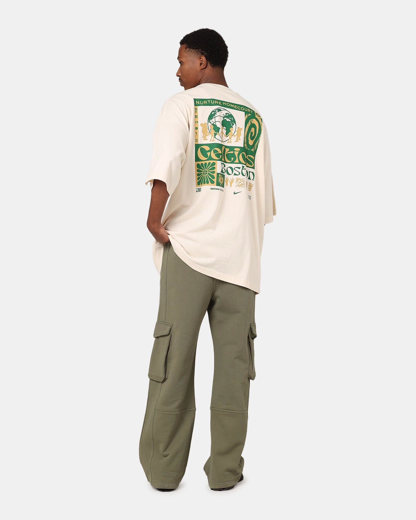 Nike Boston Celtics NBA Courtside Oversized T-Shirt Pure
