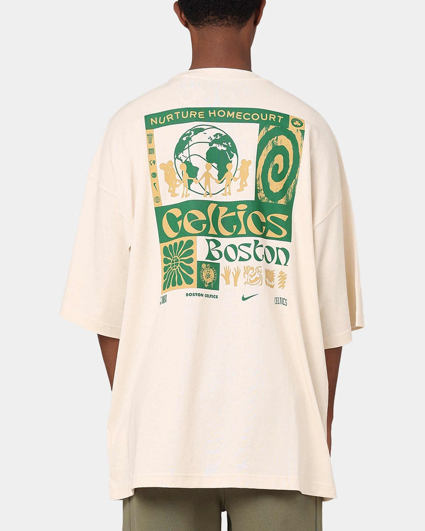 Nike Boston Celtics NBA Courtside Oversized T-Shirt Pure