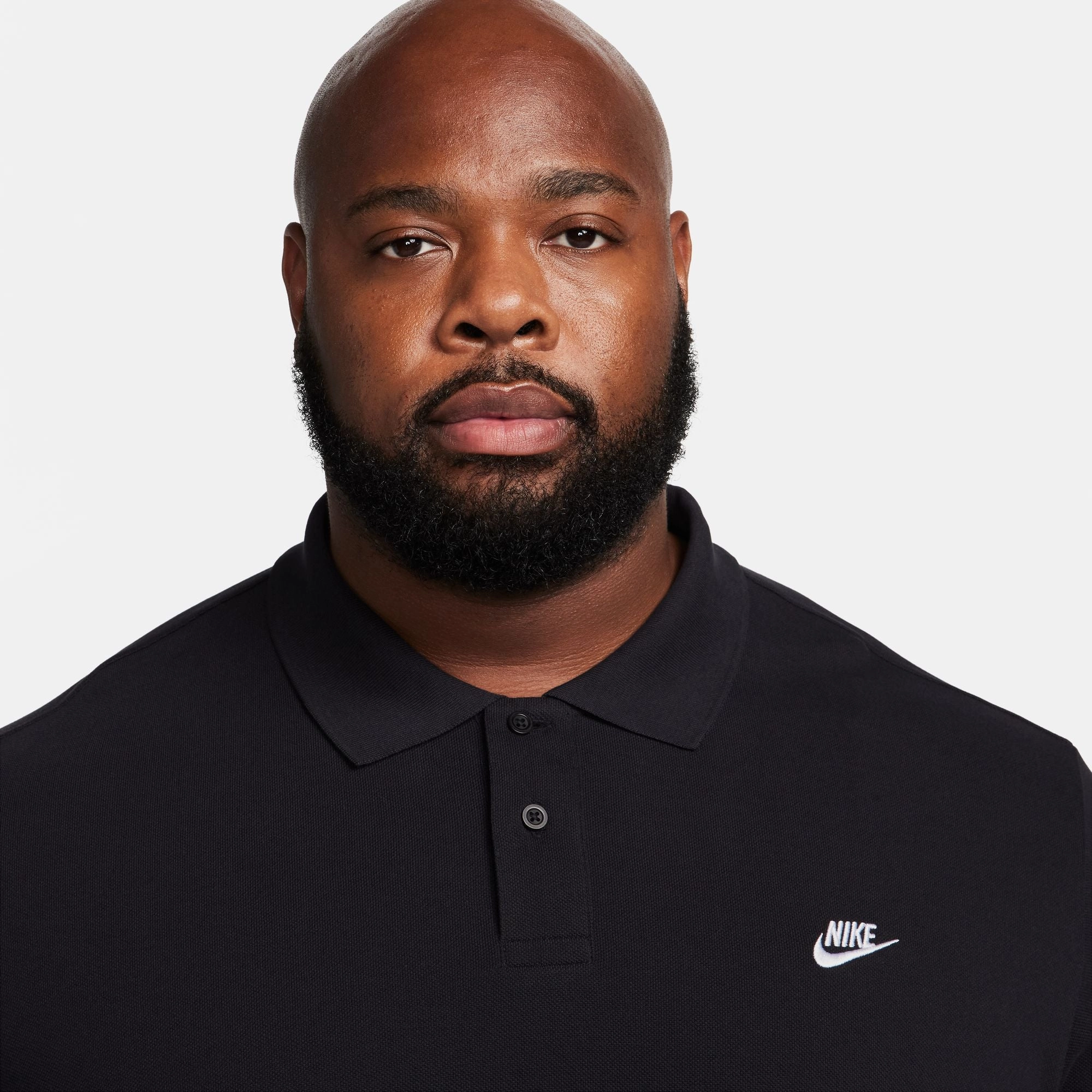 NIKE CLUB SHORT SLEEVE POLO BLACK/WHITE
