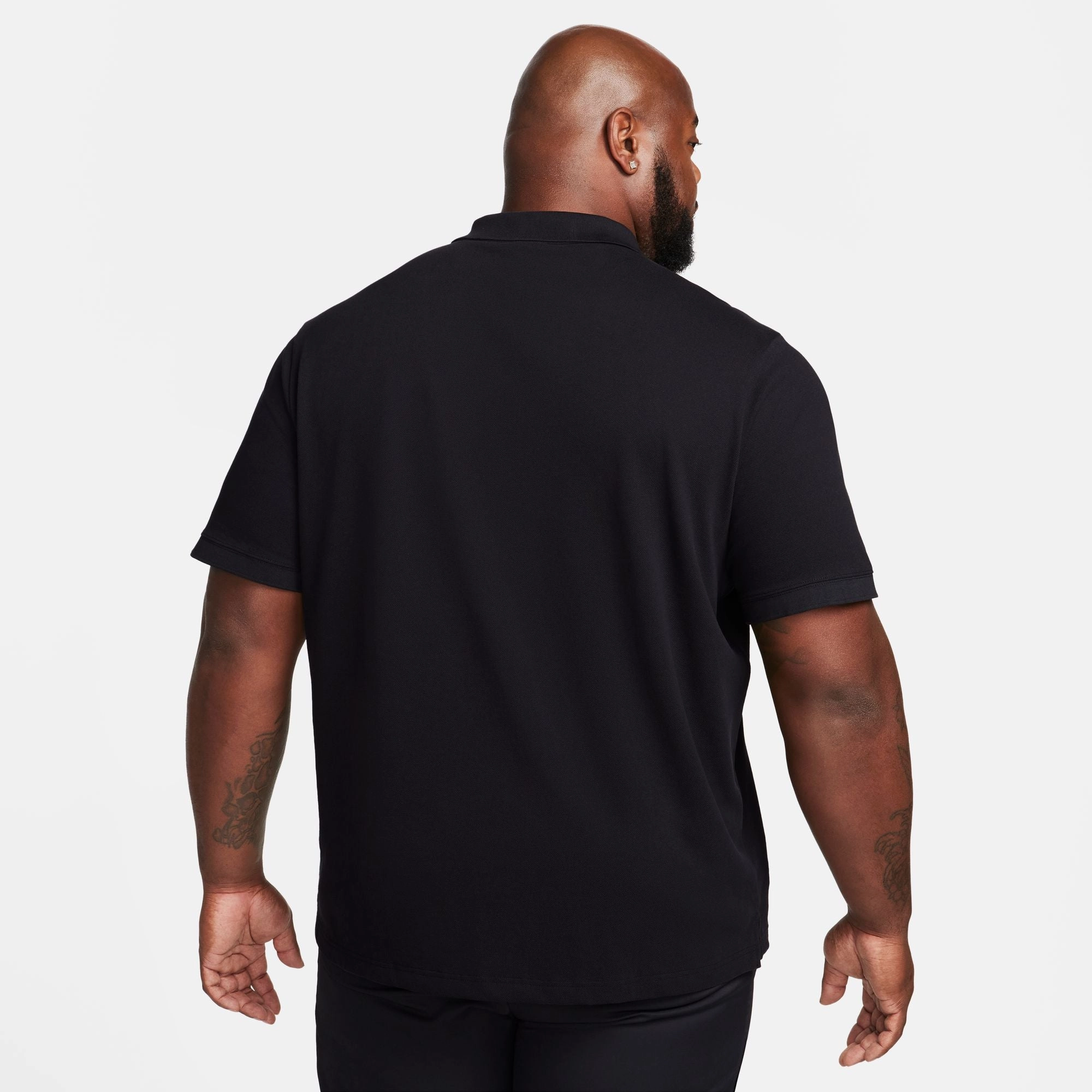 NIKE CLUB SHORT SLEEVE POLO BLACK/WHITE