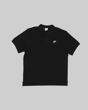 NIKE CLUB SHORT SLEEVE POLO BLACK/WHITE
