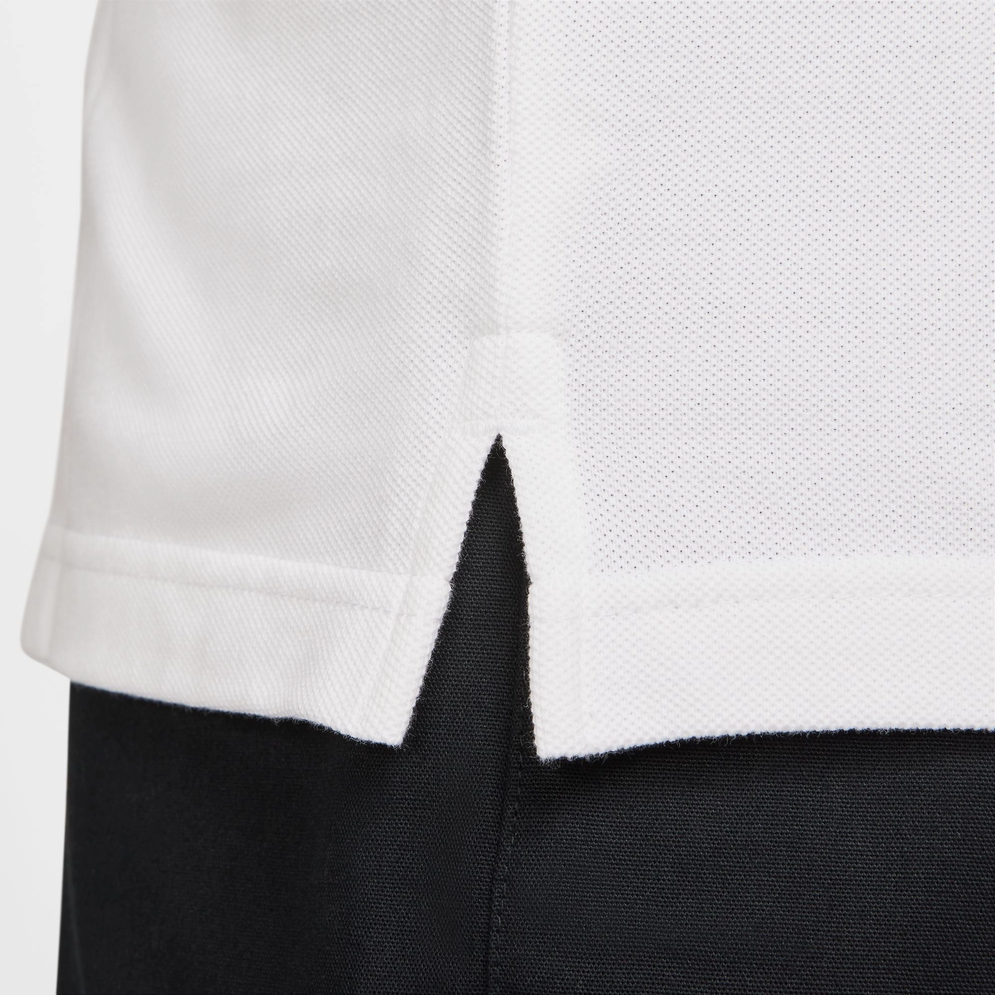 NIKE CLUB SHORT SLEEVE POLO WHITE/BLACK