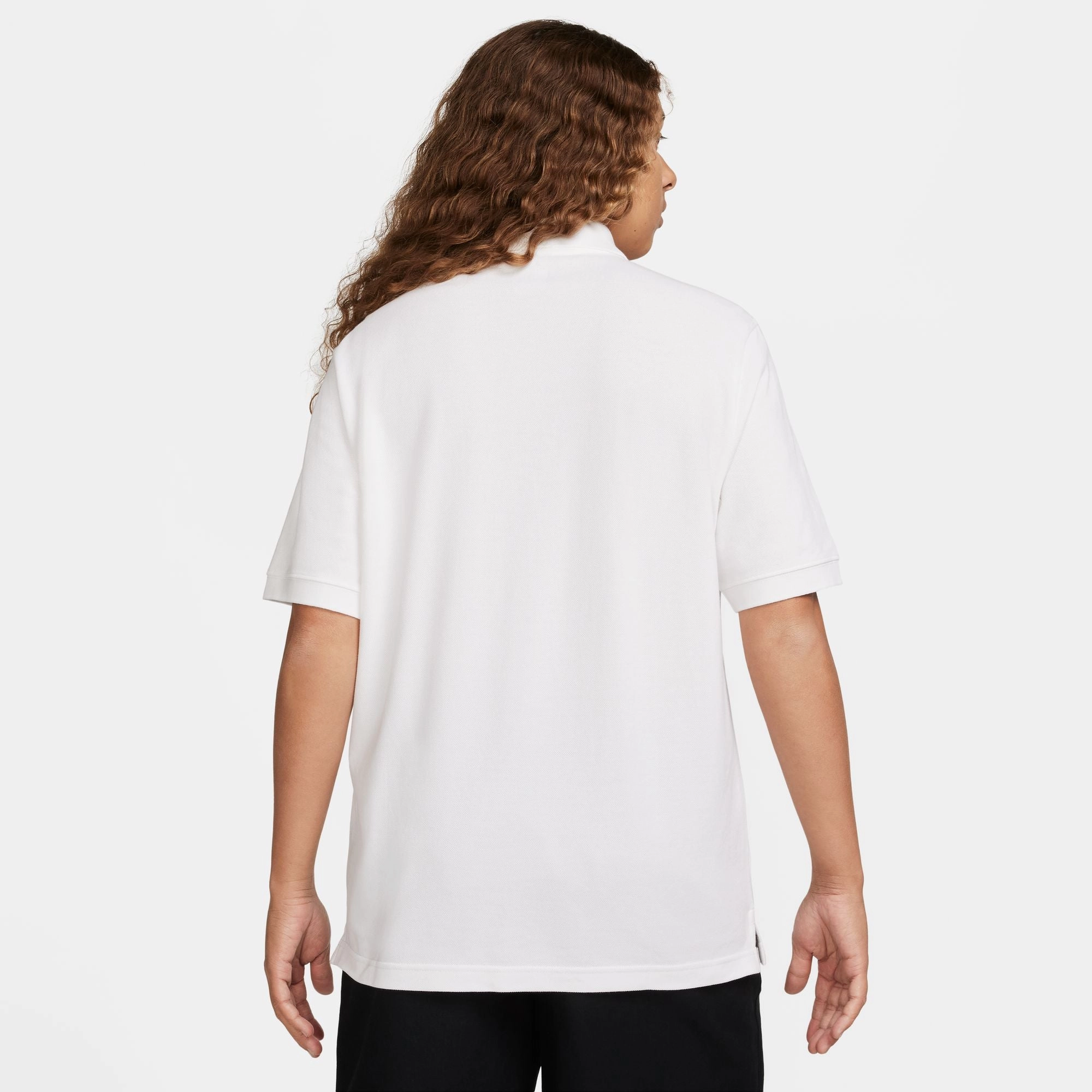 NIKE CLUB SHORT SLEEVE POLO WHITE/BLACK