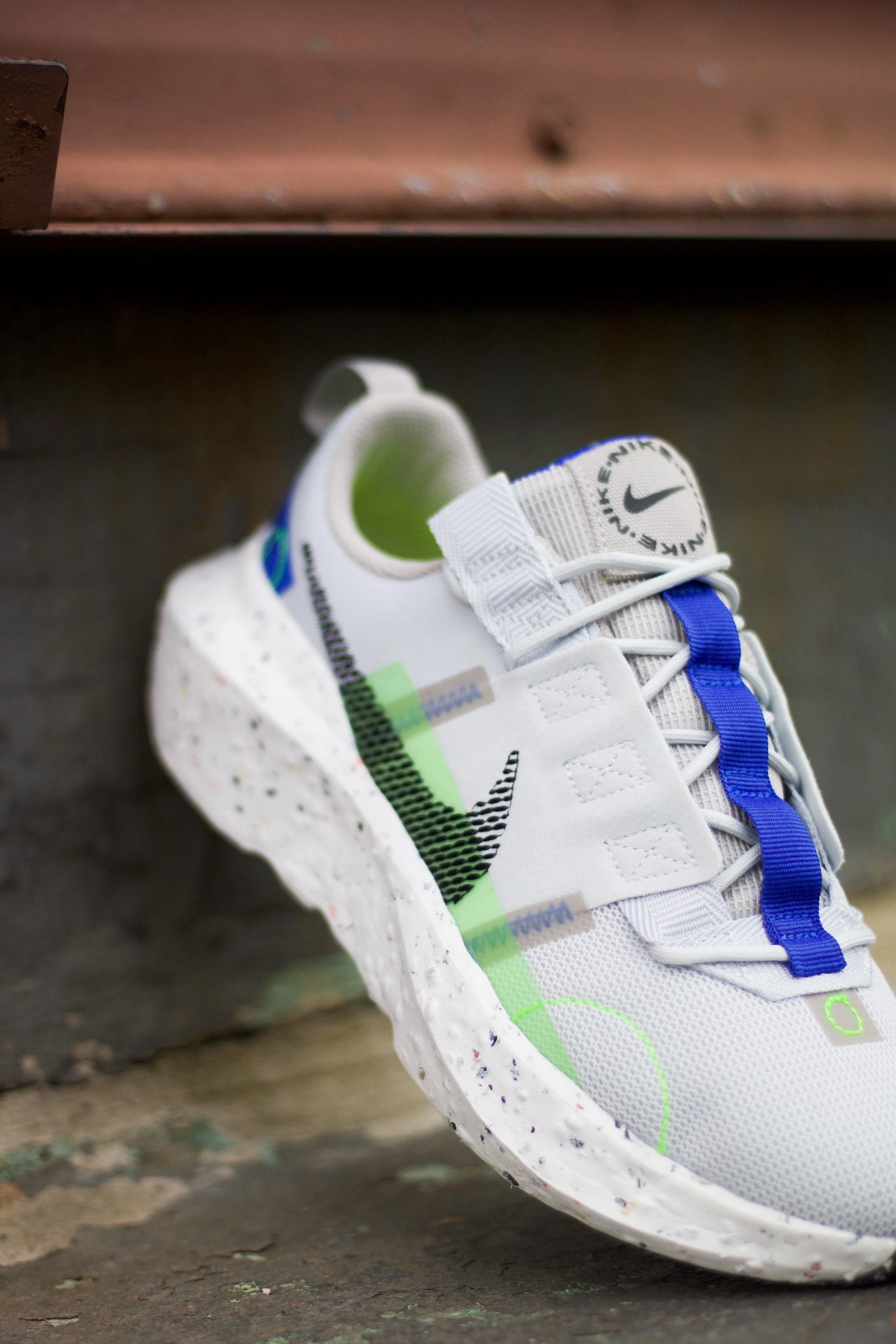 NIKE CRATER IMPACT PURE PLATINUM/ELECTRIC GREEN