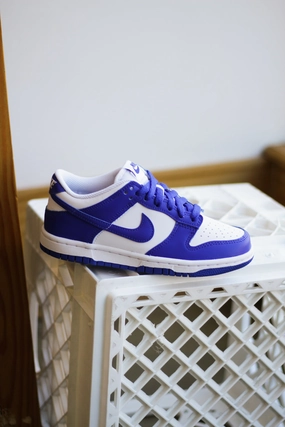 NIKE DUNK LOW (GS) WHITE/HYPER ROYAL-HYPER ROYAL