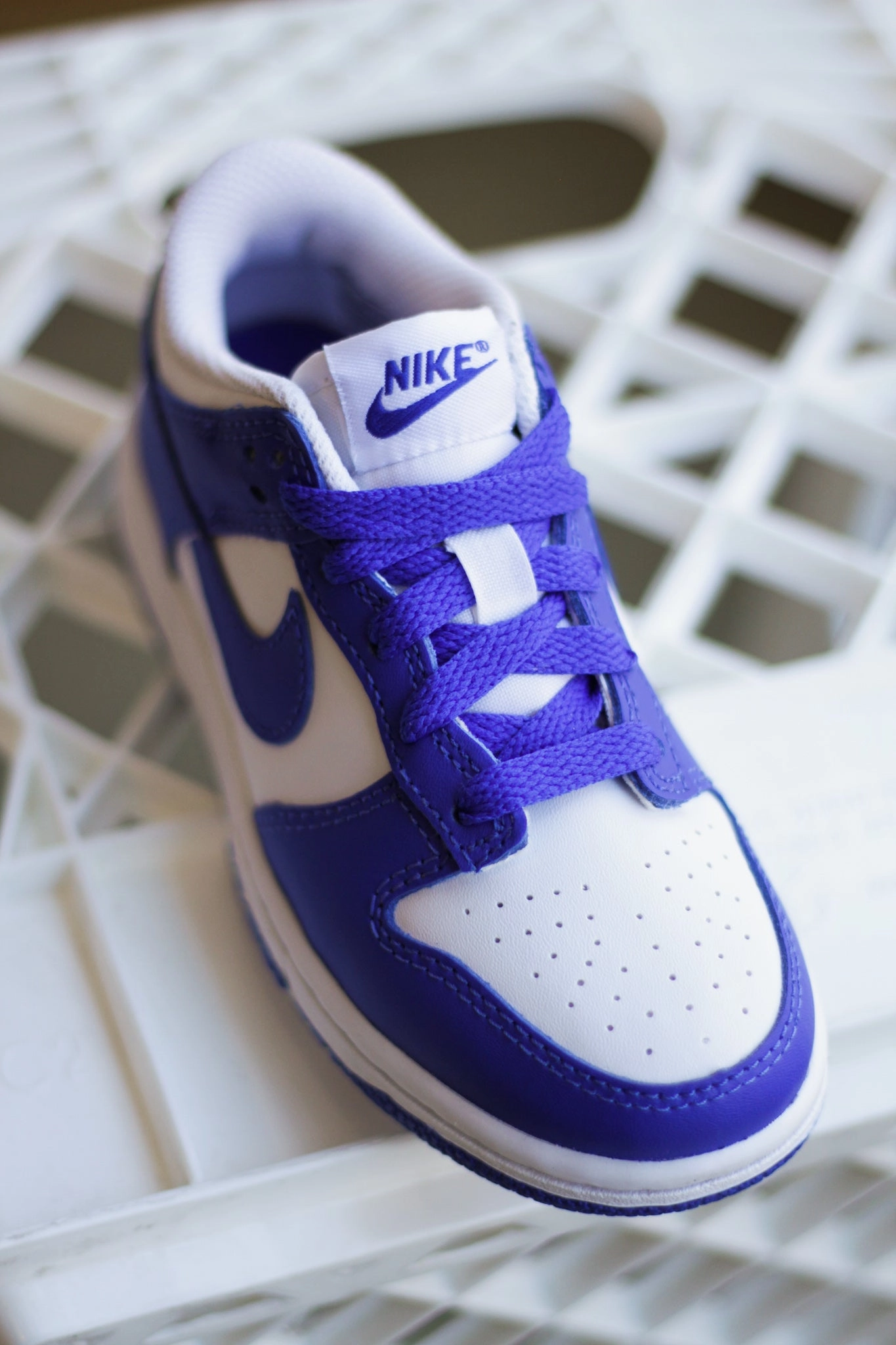 NIKE DUNK LOW (PS) WHITE/HYPER ROYAL-HYPER ROYAL