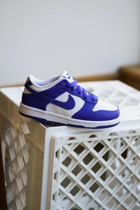 NIKE DUNK LOW (PS) WHITE/HYPER ROYAL-HYPER ROYAL