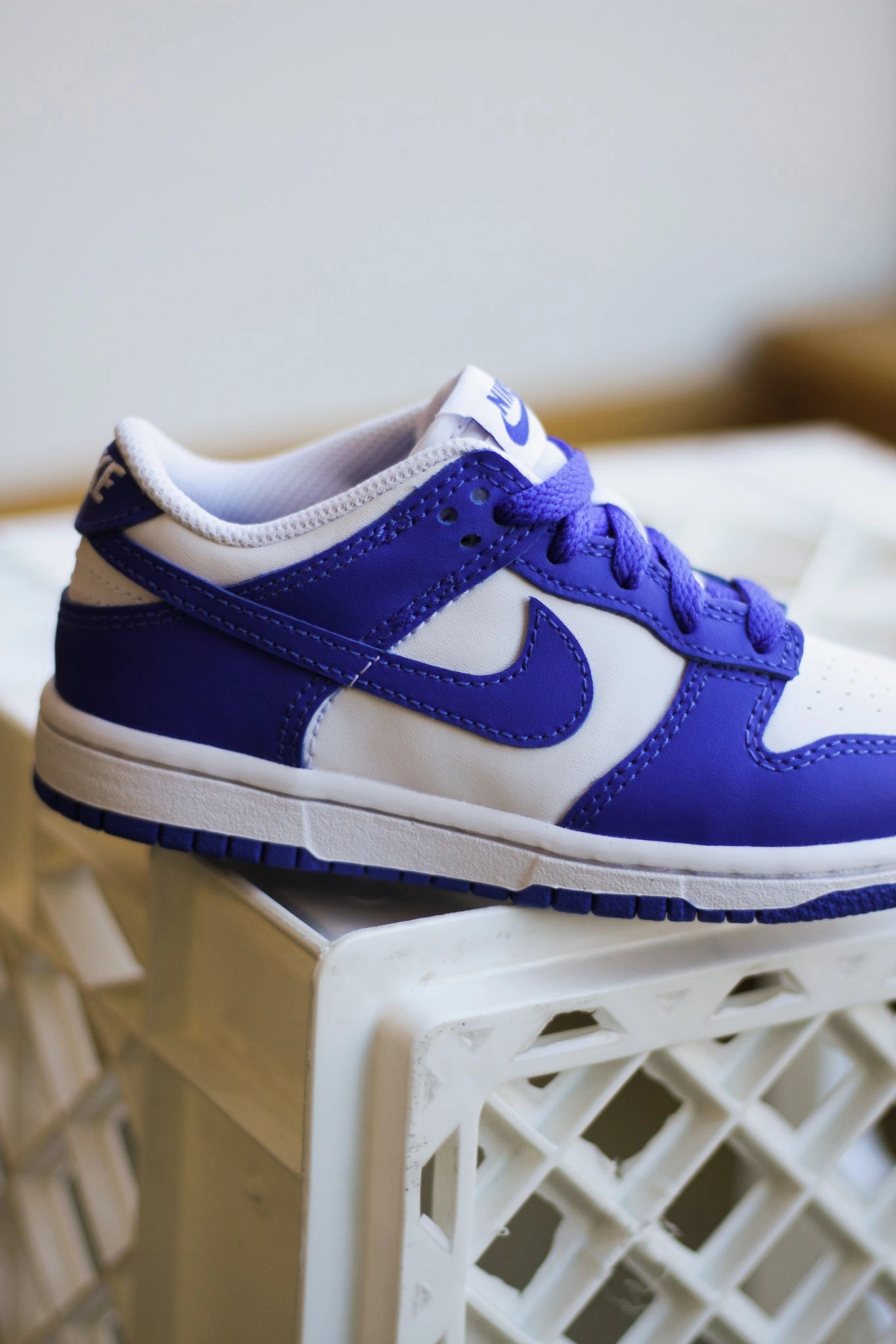 NIKE DUNK LOW (PS) WHITE/HYPER ROYAL-HYPER ROYAL
