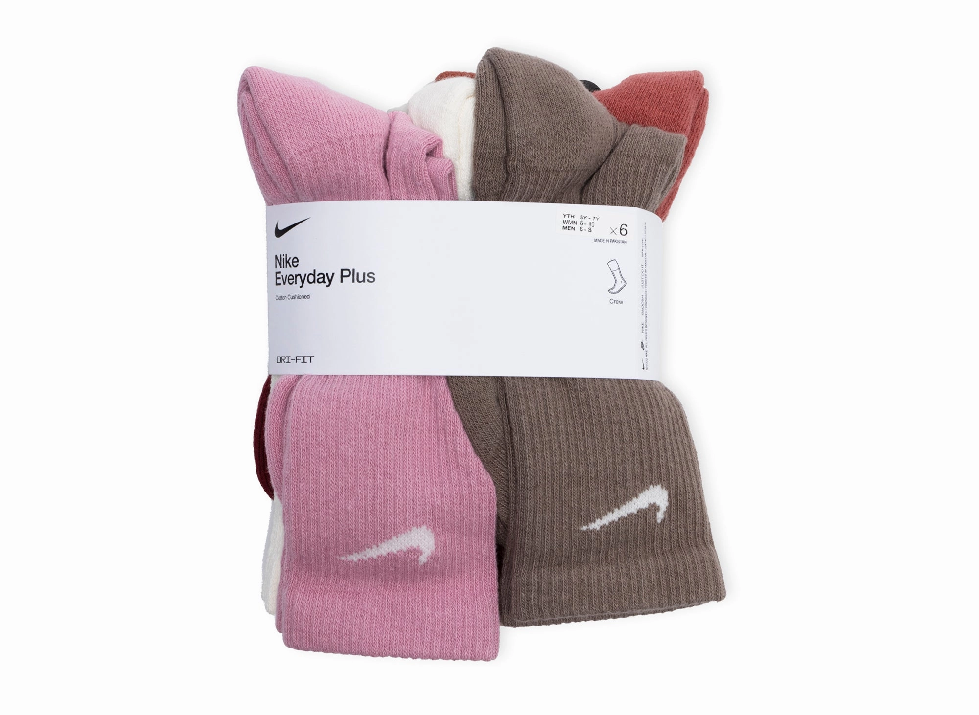 Nike Everyday Plus Cushioned Crew Socks 6 Pack