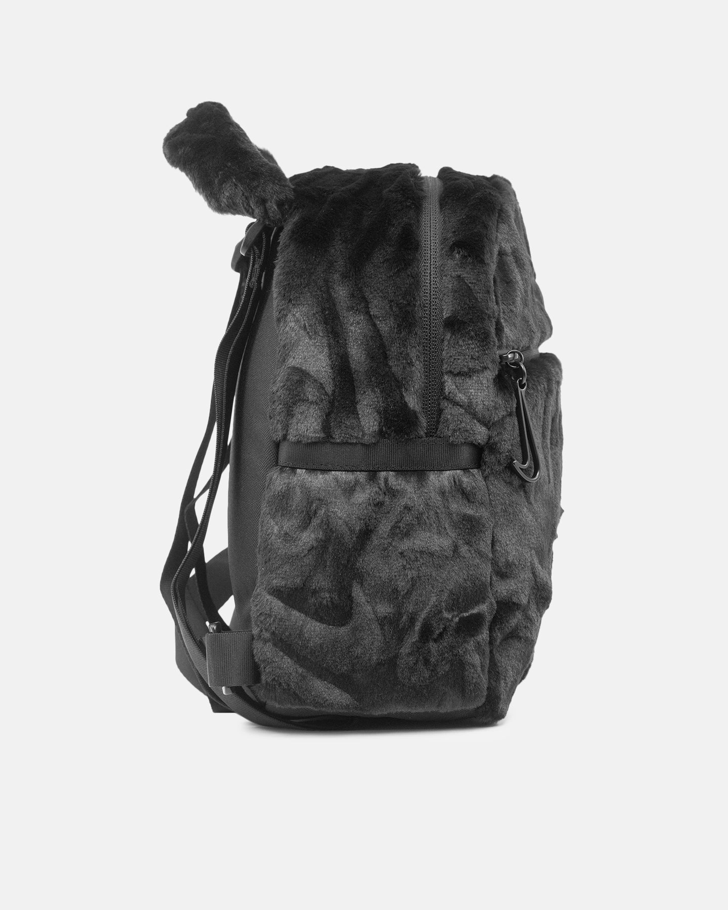 Nike Faux Fur Mini Backpack (6L) Black/Black