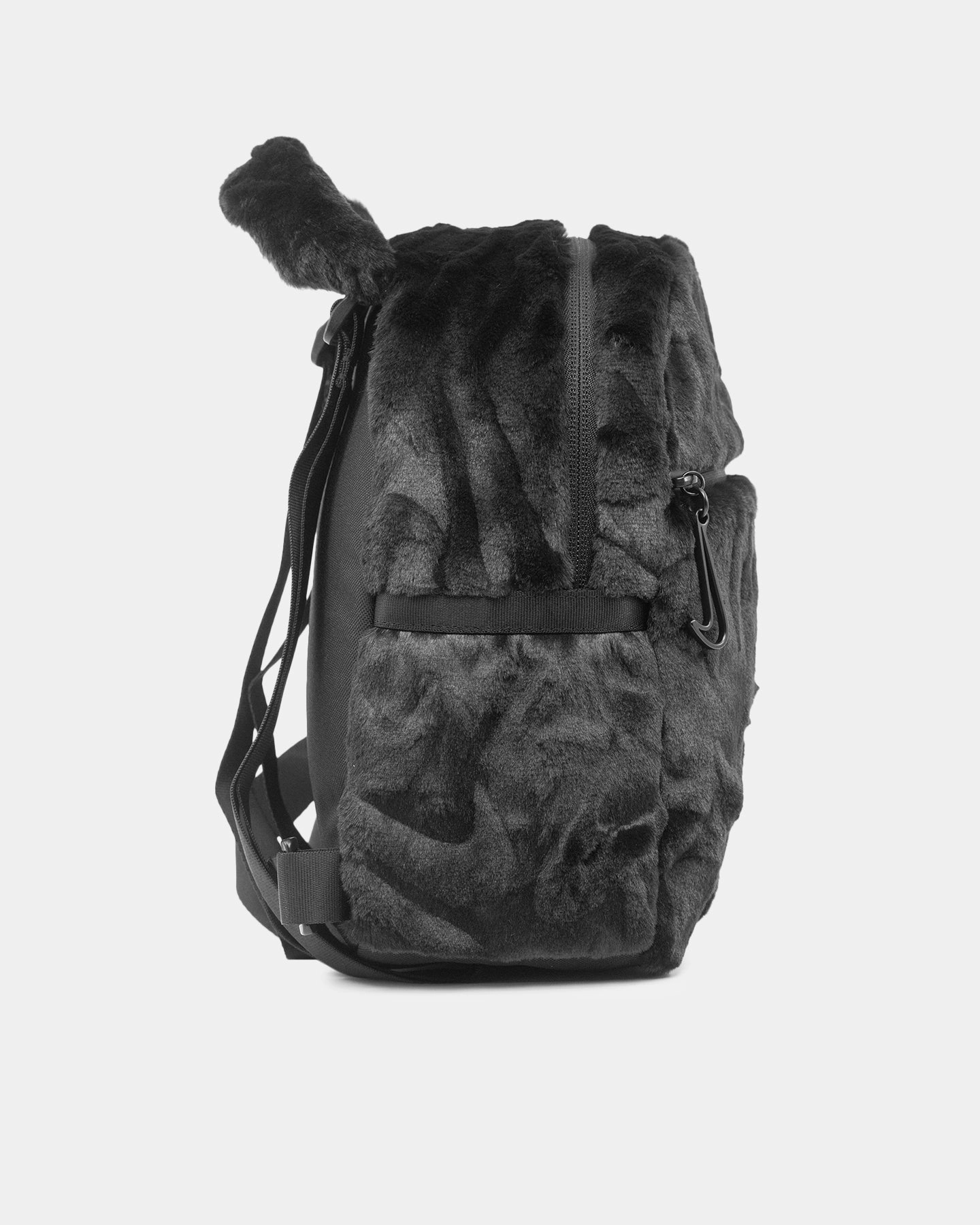 Nike Faux Fur Mini Backpack (6L) Black/Black