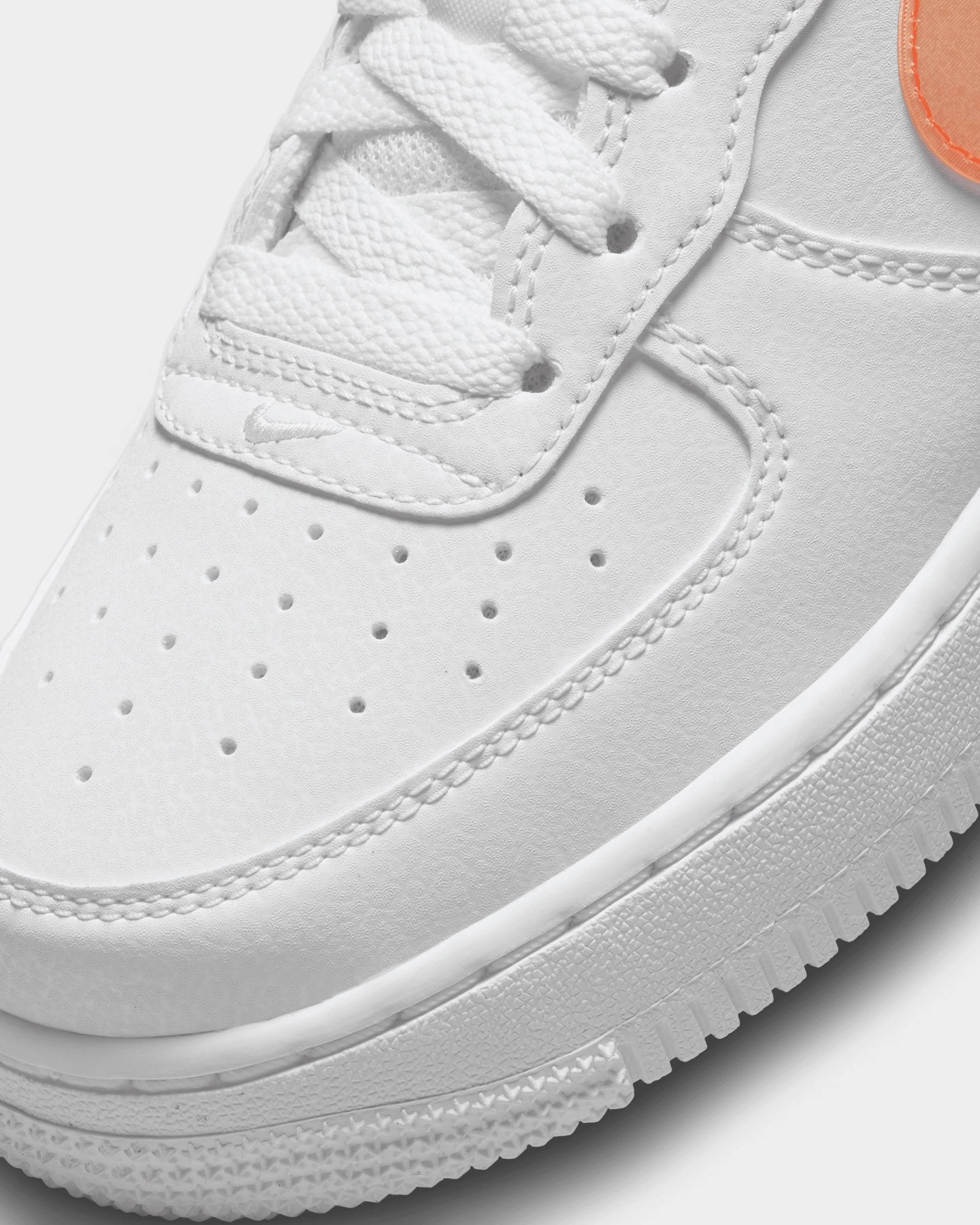 Nike Kids' Air Force 1 Next Nature (GS) White/Safety Orange