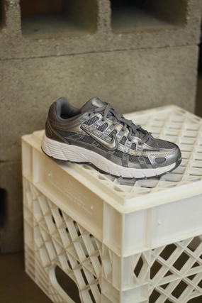 NIKE P-6000 (GS) MTLC COOL GREY/COOL GREY-WHITE-WOLF GREY