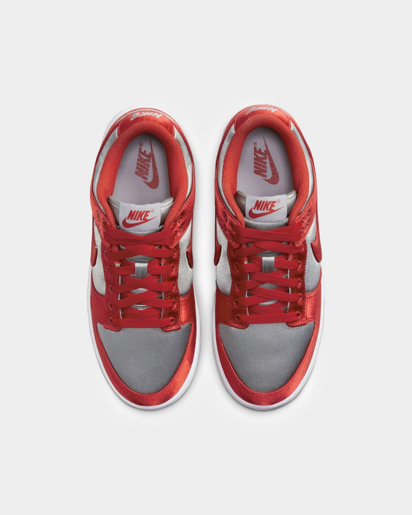 Nike Women's Dunk Low Essentials UNLV Satin Medium Grey/Varsity Red