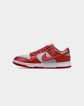 Nike Women's Dunk Low Essentials UNLV Satin Medium Grey/Varsity Red
