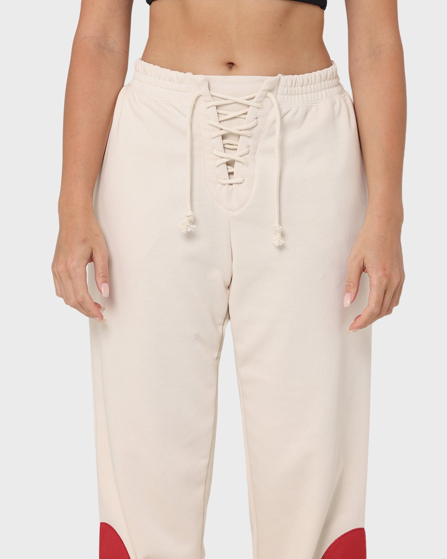 Nike Women's Nike Sportswear Circa 50 Fleece Pants Pearl White/Sierra Red