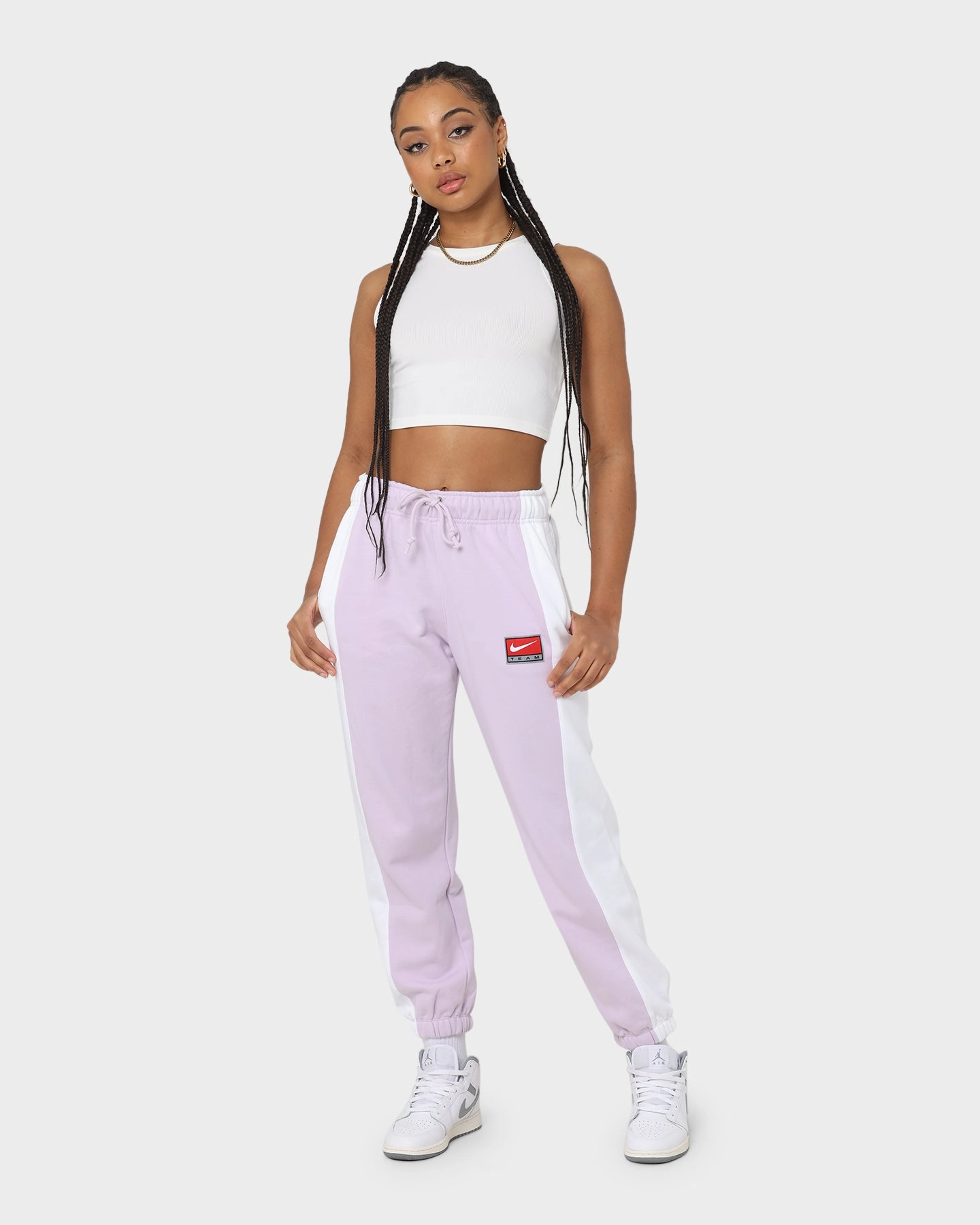 Nike Women's Nike Sportswear Team Nike Fleece Pants Doll/White