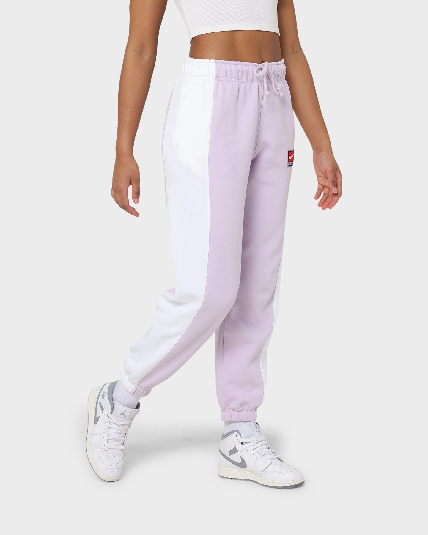 Nike Women's Nike Sportswear Team Nike Fleece Pants Doll/White