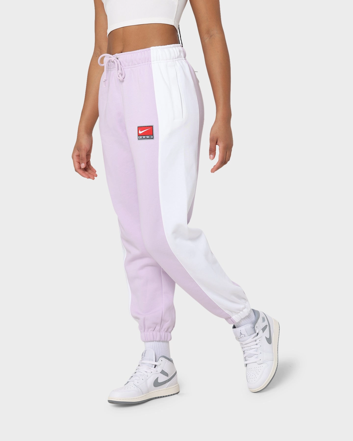 Nike Women's Nike Sportswear Team Nike Fleece Pants Doll/White