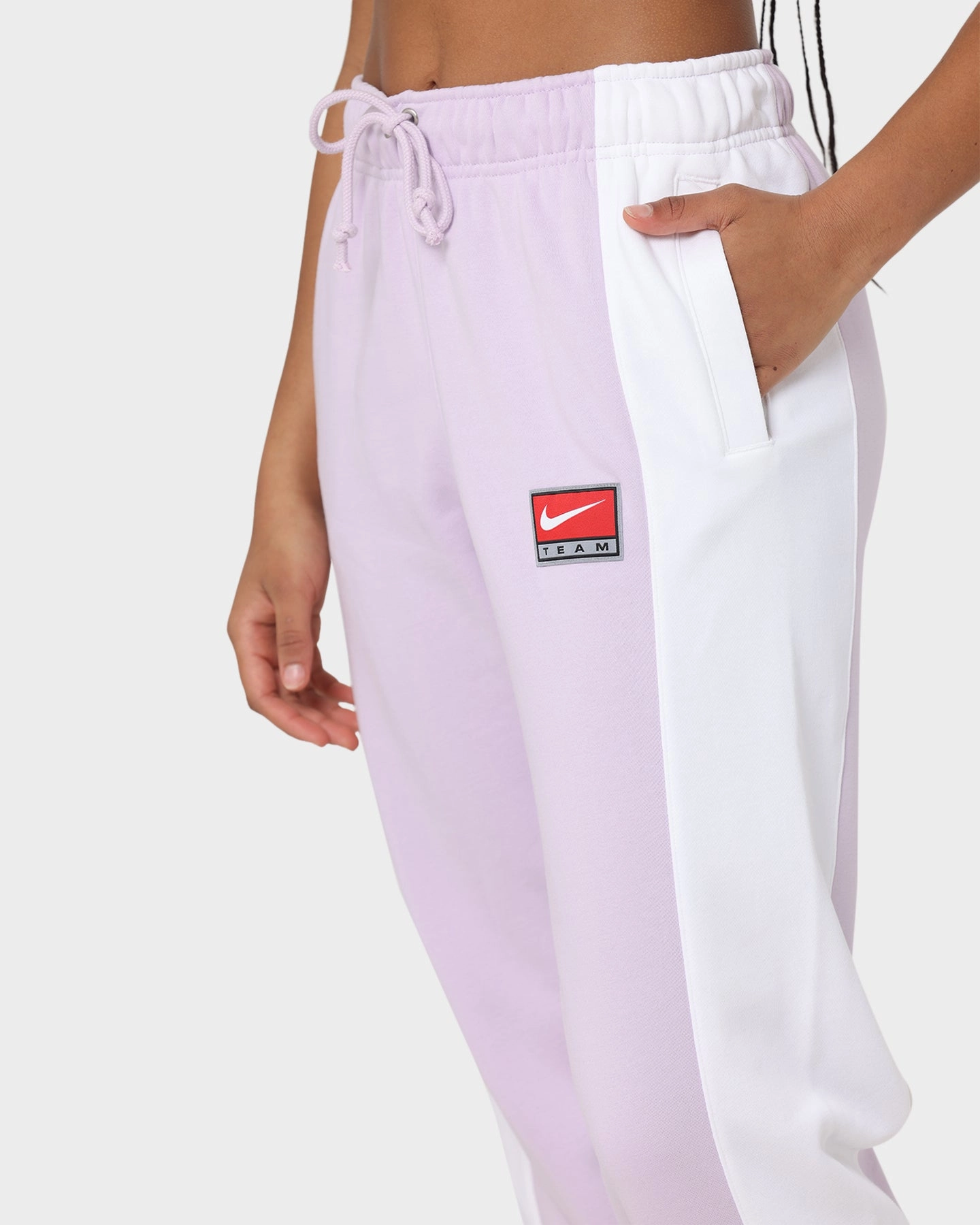 Nike Women's Nike Sportswear Team Nike Fleece Pants Doll/White