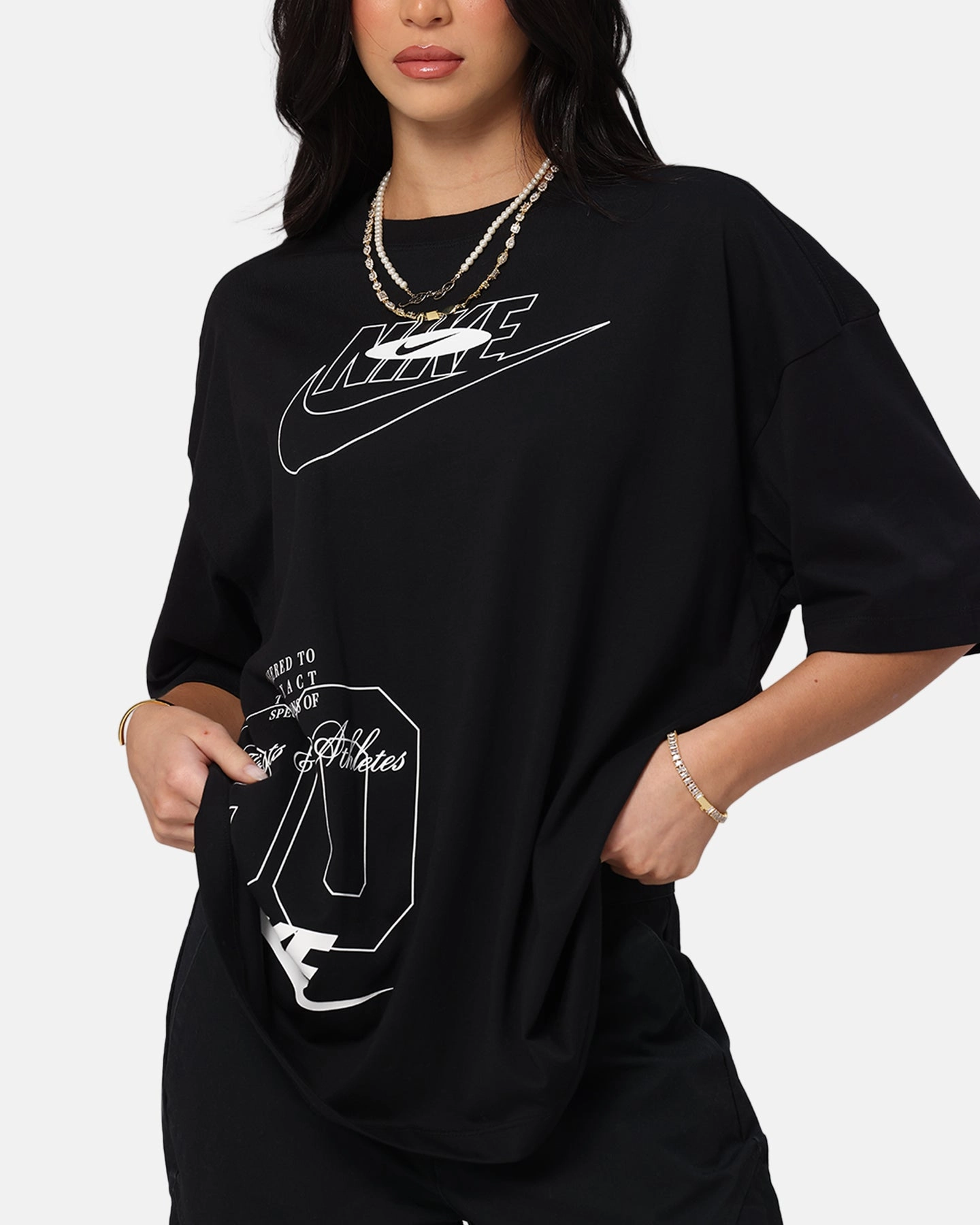 Nike Women's Sportswear Dance Oversized T-Shirt Black