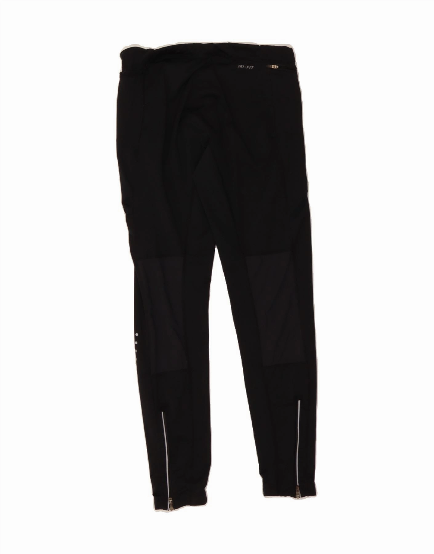 NIKE Womens Dri Fit Leggings UK 12 Medium Black Polyester