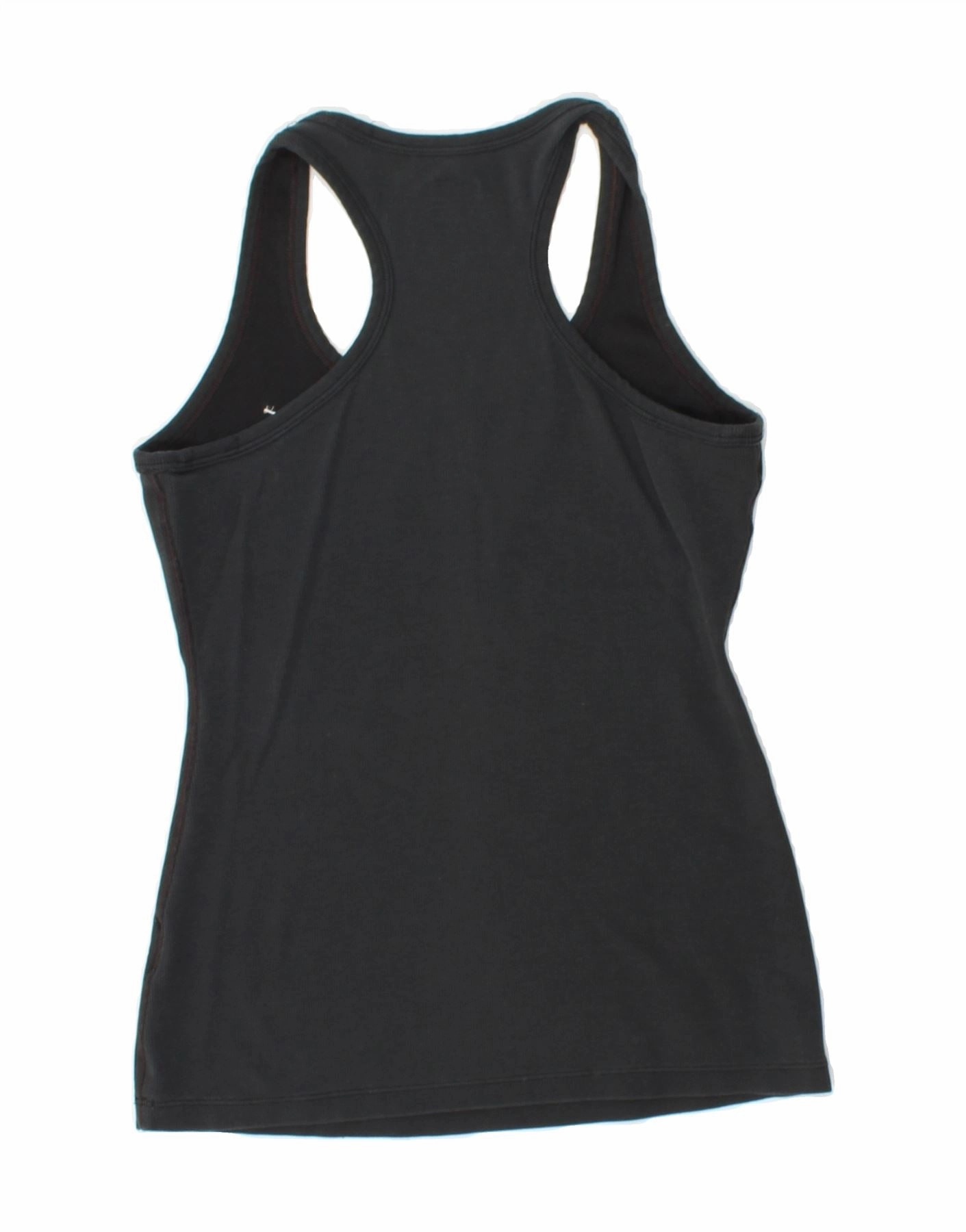 NIKE Womens Vest Top UK 6/8 XS Black Cotton