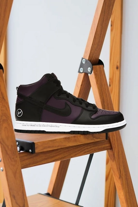 NIKE X FRAGMENT DUNK HIGH WINE