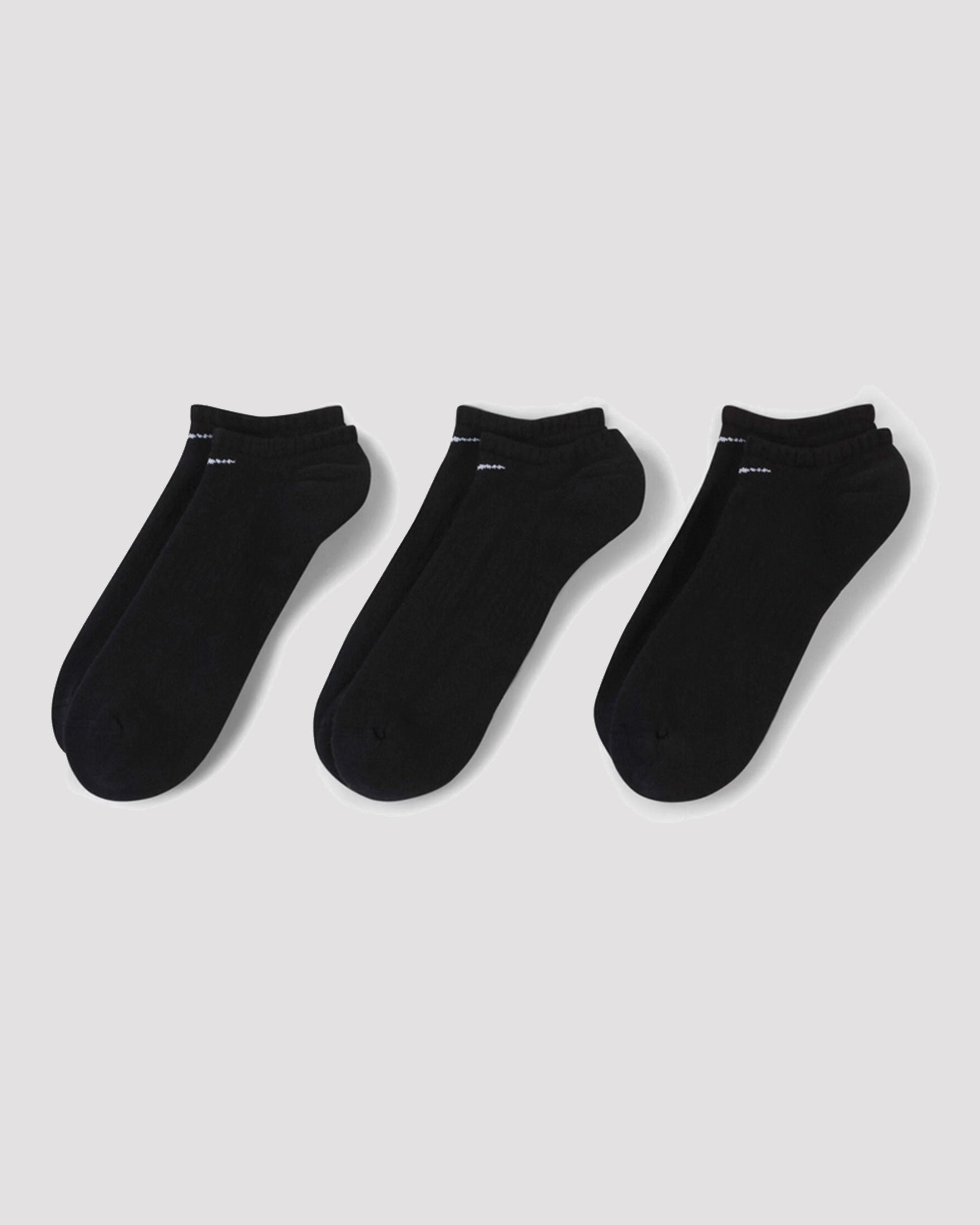 NO-SHOW SOCKS BLACK (3 PACK)