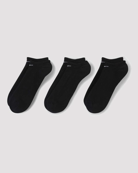 NO-SHOW SOCKS BLACK (3 PACK)