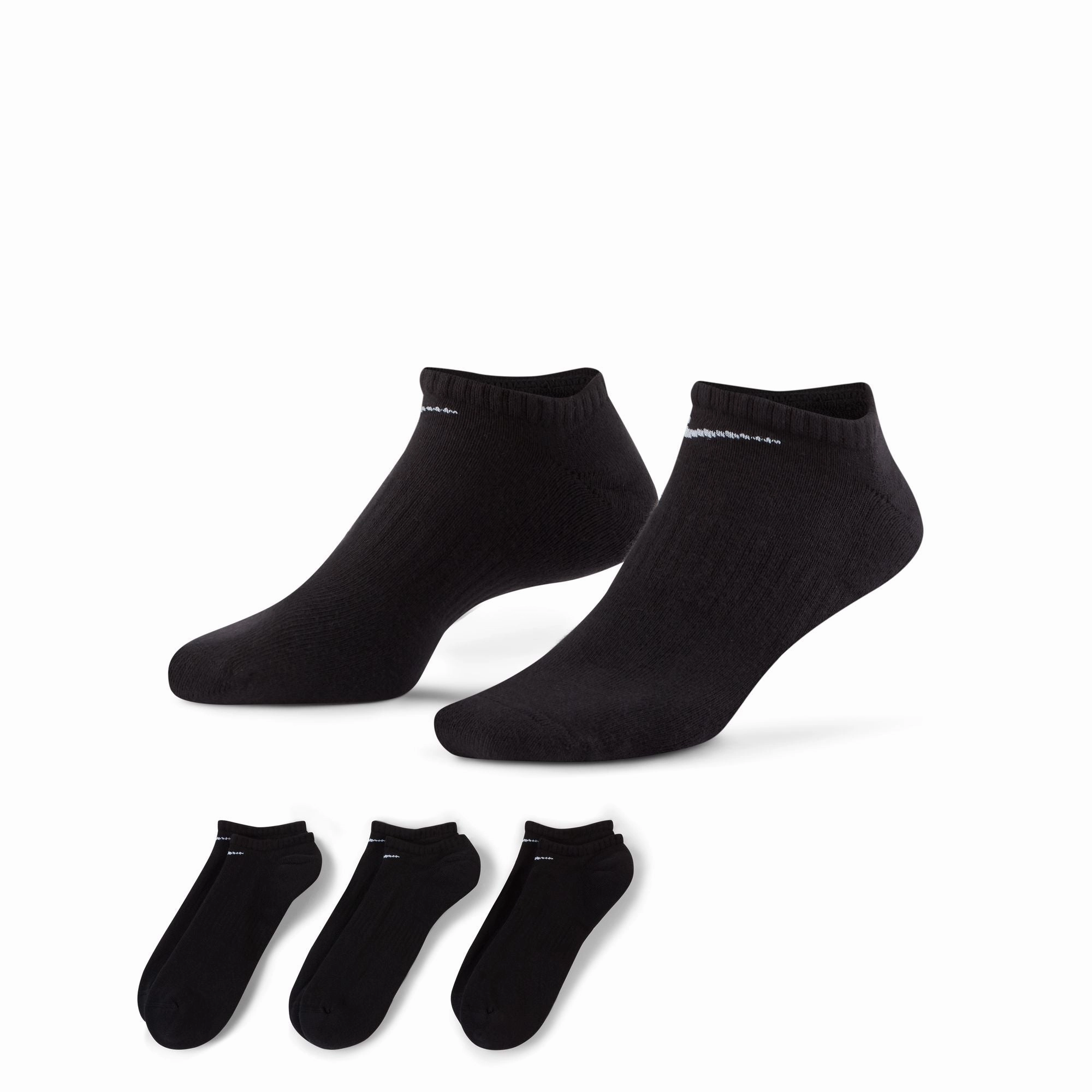 NO-SHOW SOCKS BLACK (3 PACK)