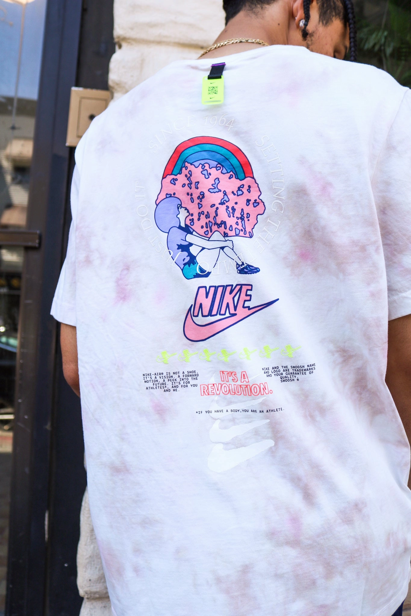 NSW TIE DYE T-SHIRT SESAME