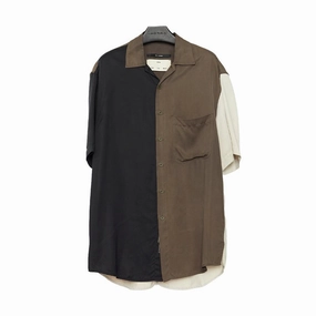 Peach Cupro Oversized Shirt 'Taupe'