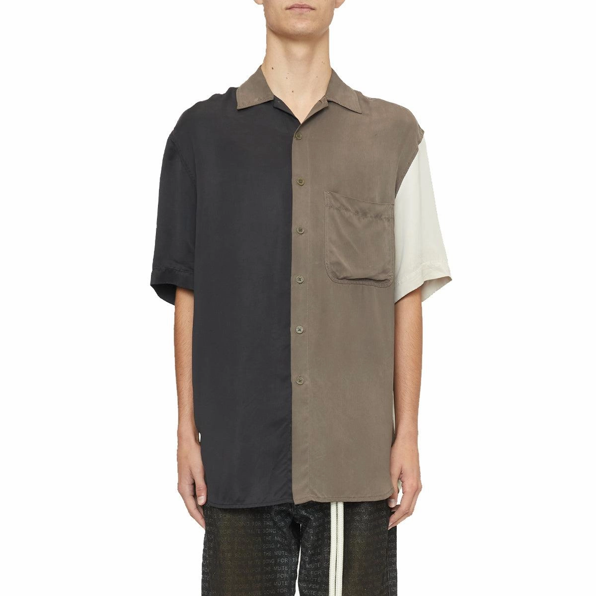 Peach Cupro Oversized Shirt 'Taupe'