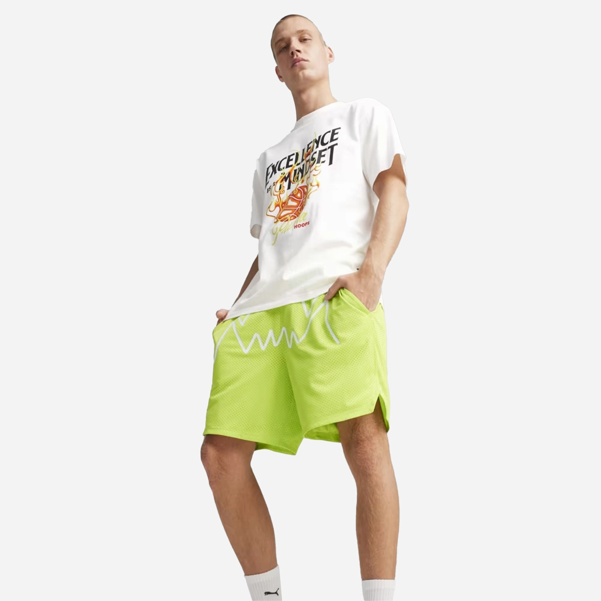 Puma | HOOPS EXCELLENCE BASKETBALL TEE  { WHITE