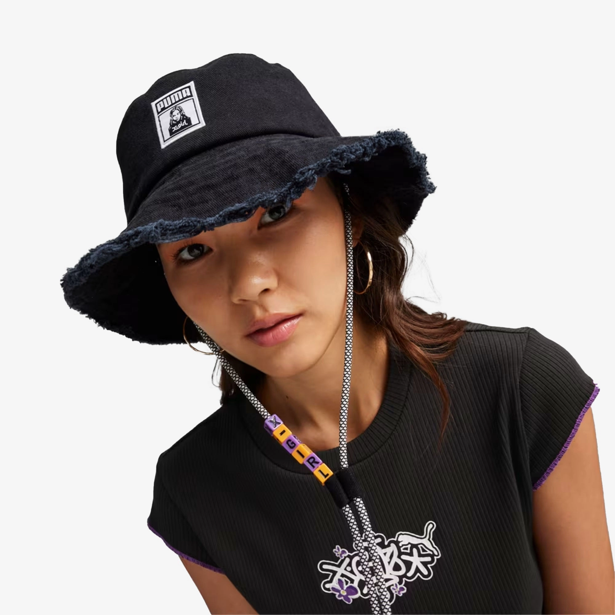 PUMA | x X-GIRL BUCKET HAT { BLACK