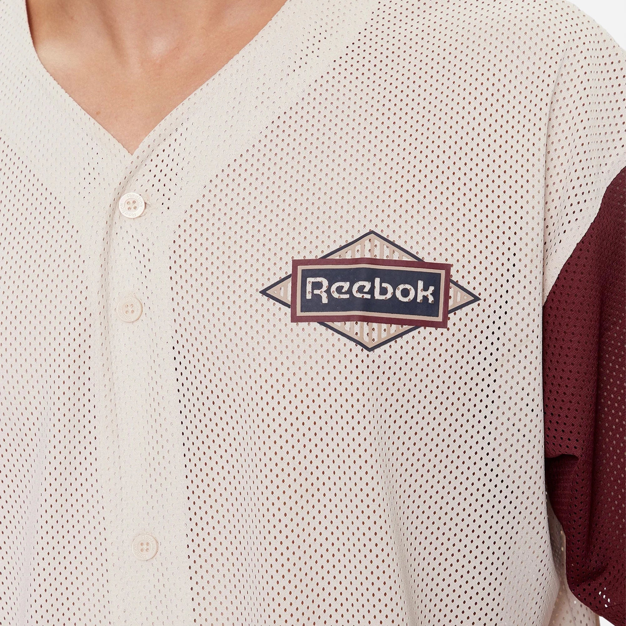 Reebok | SPORTING GOODS BASEBALL JERSEY  { STUCCO