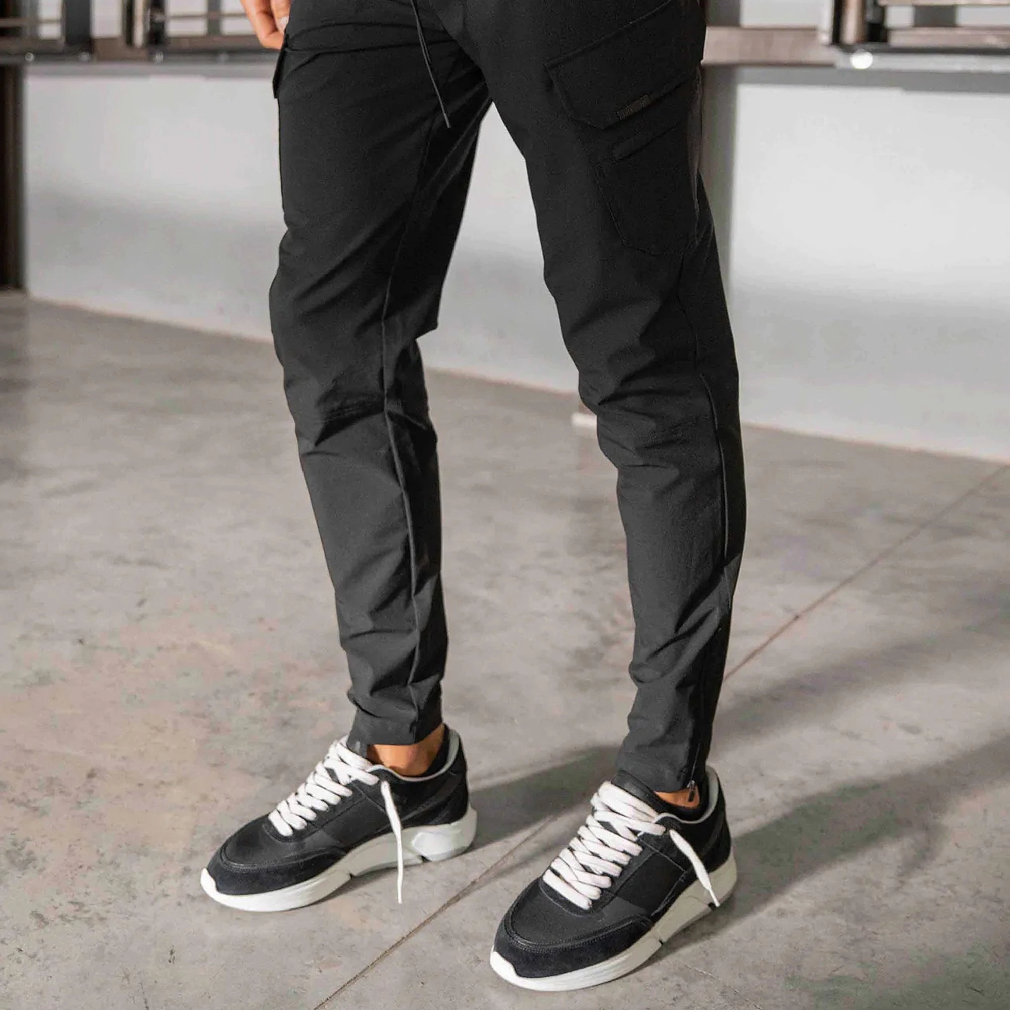 REPRESENT | 247 ZIP PANT { BLACK
