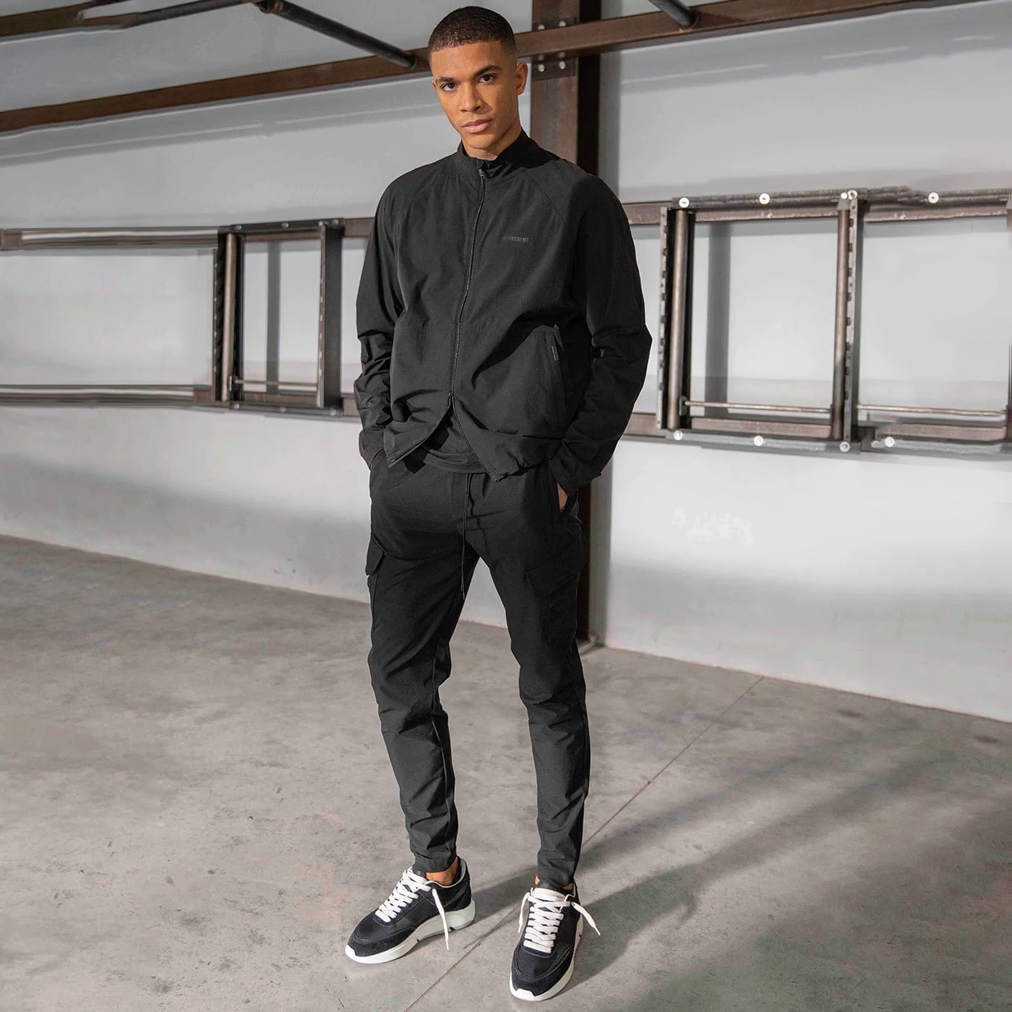 REPRESENT | 247 ZIP PANT { BLACK