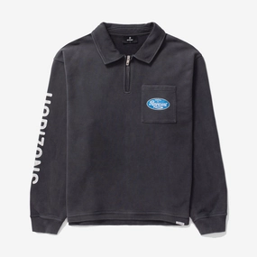Represent | CLASSIC PARTS QUARTER ZIP  { AGED BLACK