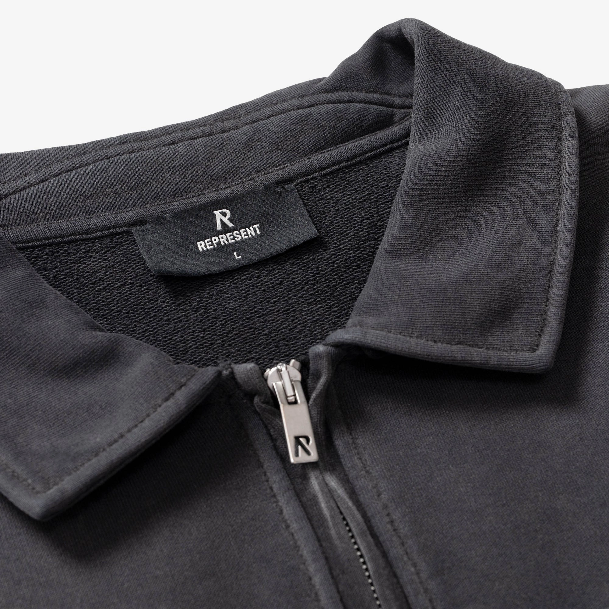 Represent | CLASSIC PARTS QUARTER ZIP  { AGED BLACK