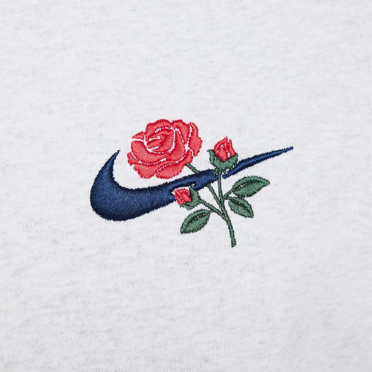 Rose Embroidered Heavyweight Tee - Mens