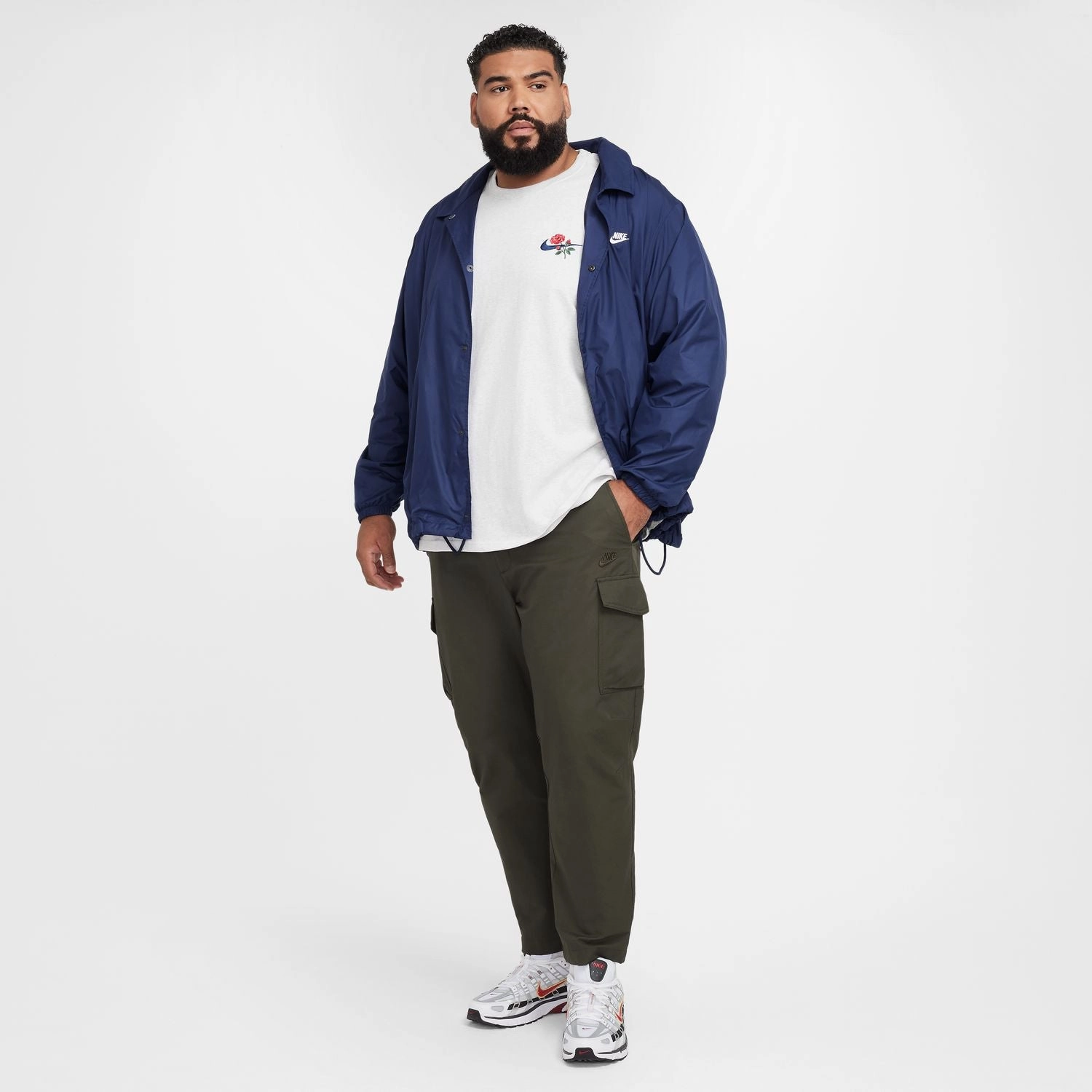 Rose Embroidered Heavyweight Tee - Mens